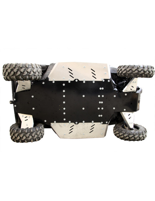 Skid plate full set (aluminium/plastic): CanAm Defender / Traxter