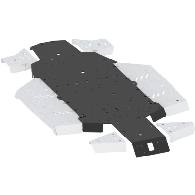 Skid plate full set (aluminium/plastic): CanAm Defender / Traxter