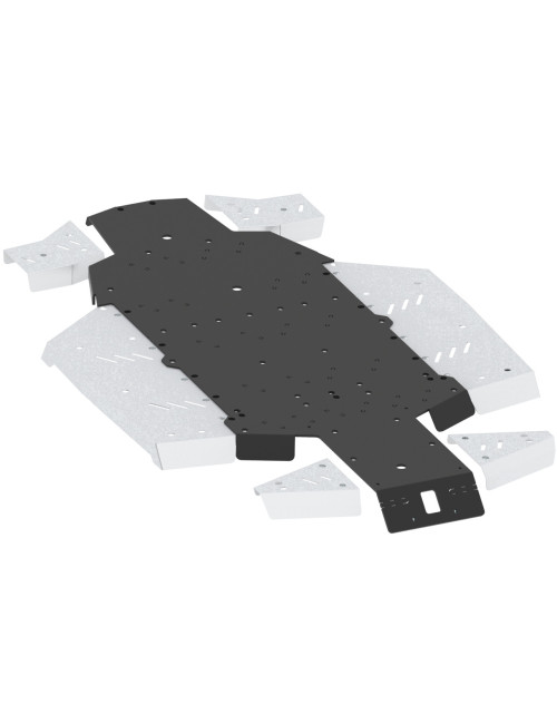 Skid plate full set (aluminium/plastic): CanAm Defender / Traxter